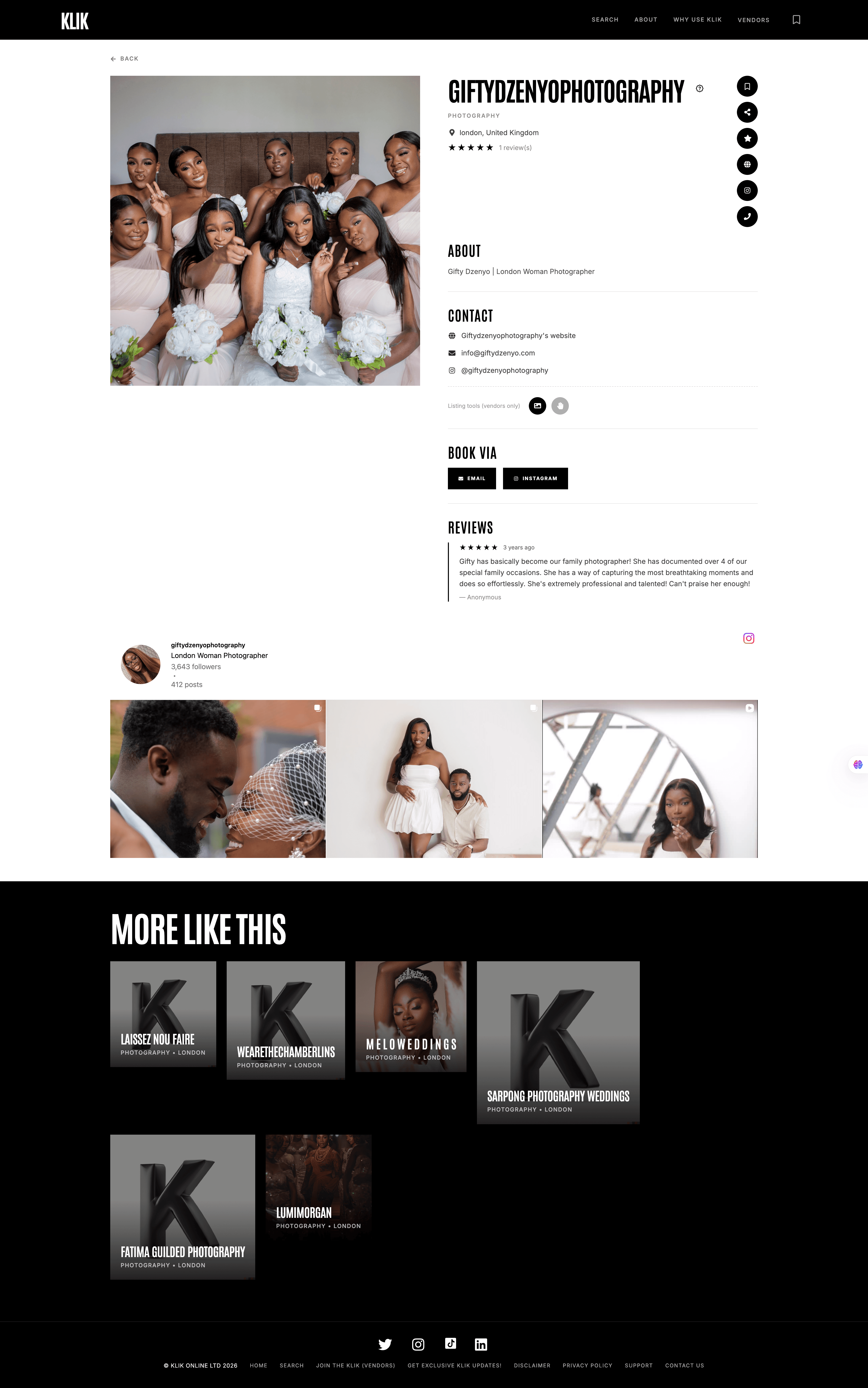 Klik — vendor profile