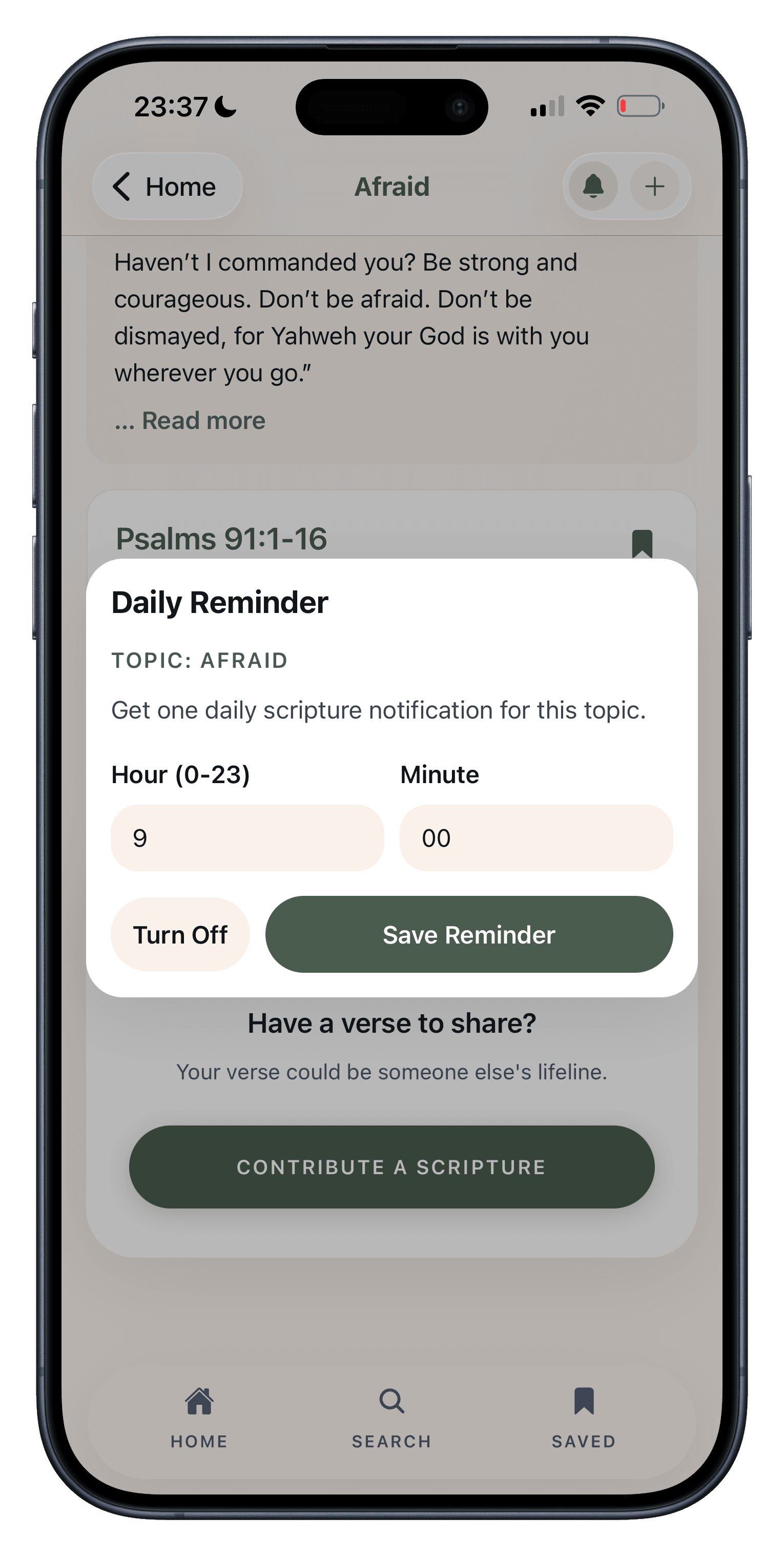 Scripture Mate — reminder scheduling