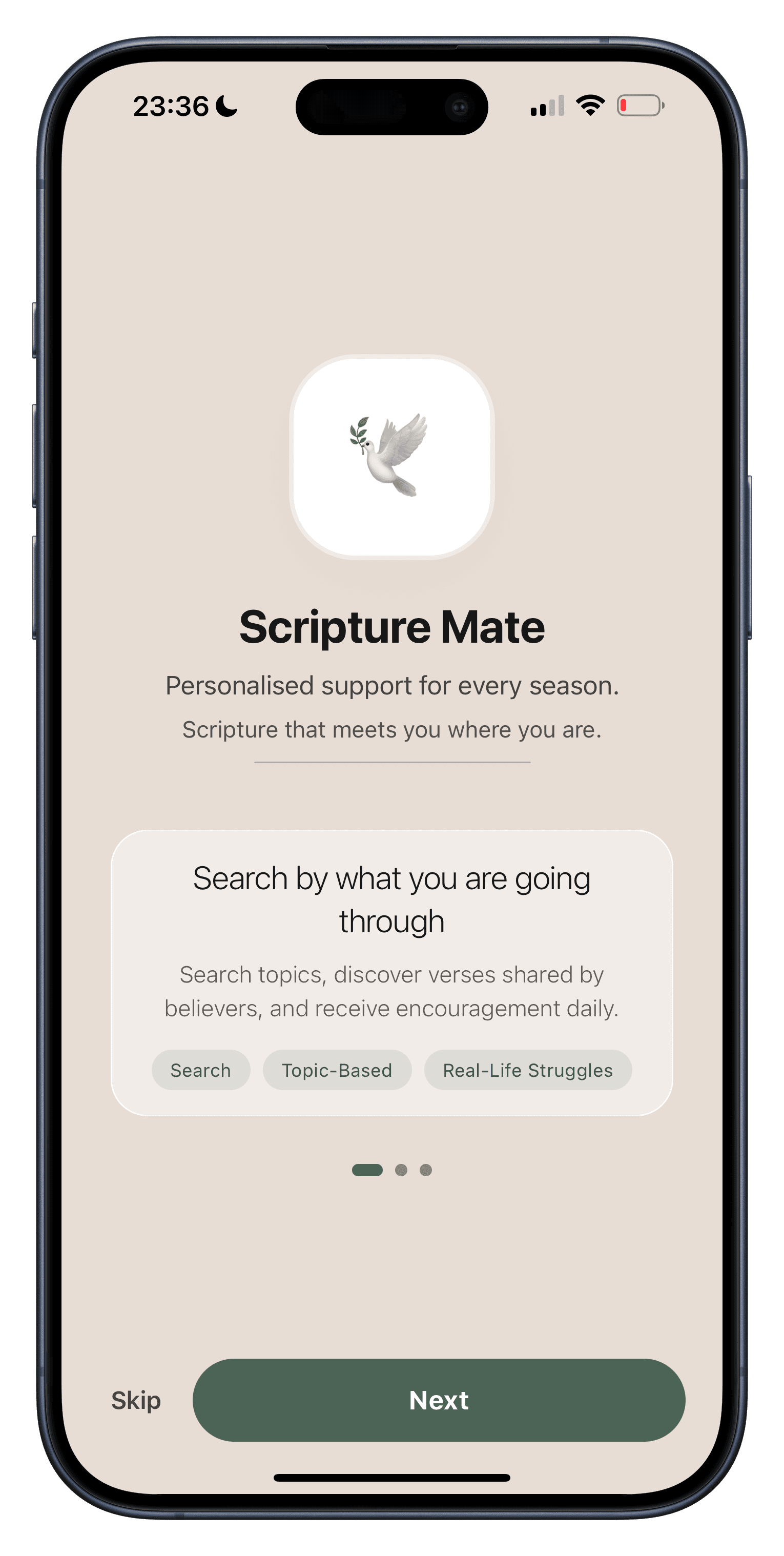 Scripture Mate — welcome splash